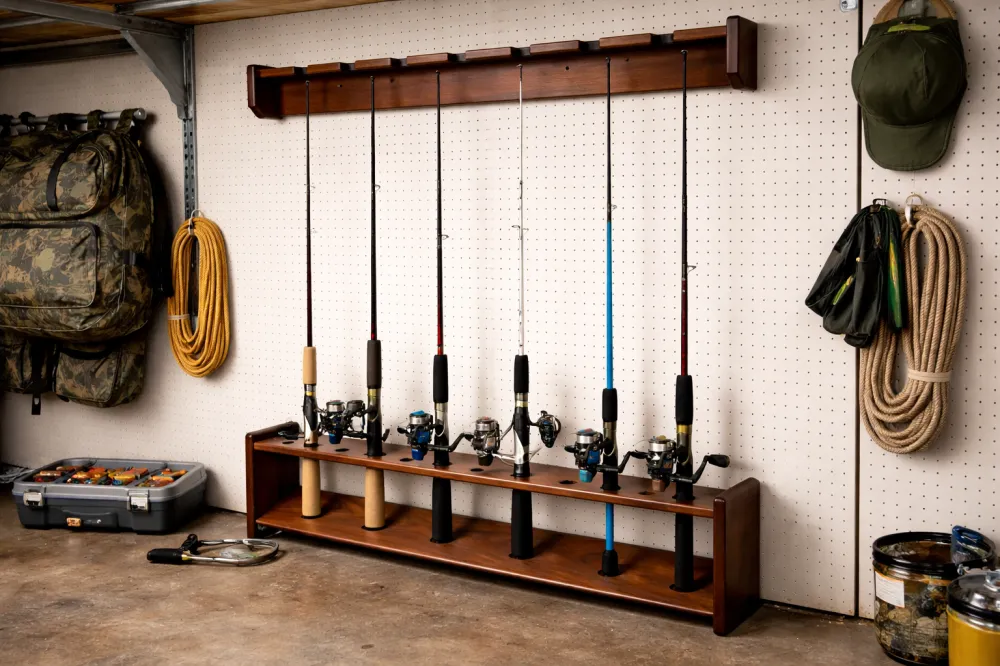 Fishing Pole Rack - Wall Mount